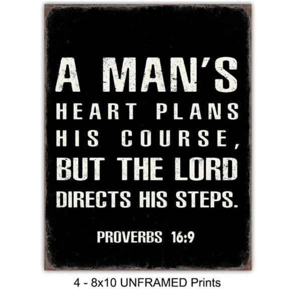 Religious Wall Art - Motivational Quotes Scripture Wall Decor - Picture 4 of 7